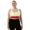 all over print recycled longline sports bra white front 691c053b7ac70 jpg