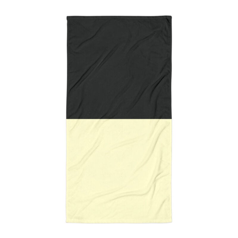 The Bauhaus Series (Cream and Chocolate) Towel cream and chocolate 30x60 flat art concierge clothing jpg