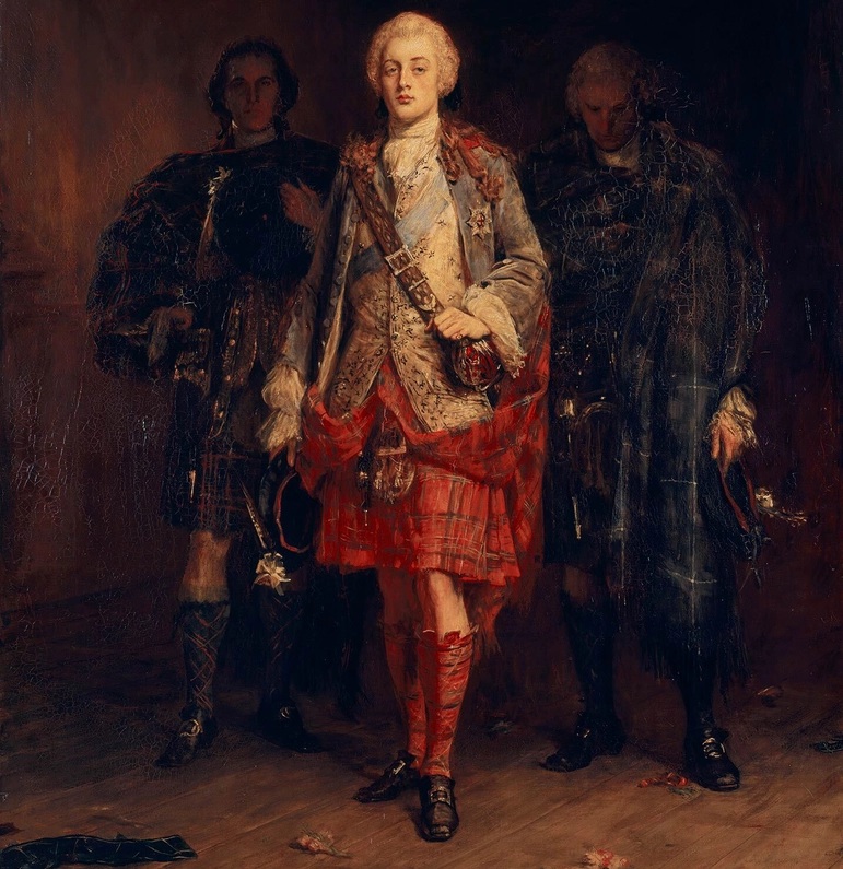 bonnie prince charlie ballroom portrait art concierge clothing