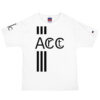 The Stripes Series (Black on Black) Champion T-Shirt black and white front art concierge clothing jpg