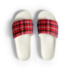 The Tartan Series (Macpherson) Slides blue, red and white front art concierge clothing jpg