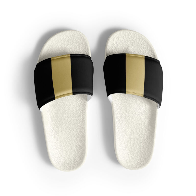 The Bauhaus Series (Khaki and Black) Slides black and khaki front art concierge clothing jpg
