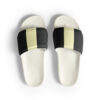 The Bauhaus Series (Cream and Chocolate) Slides chocolate and white front art concierge clothing jpg