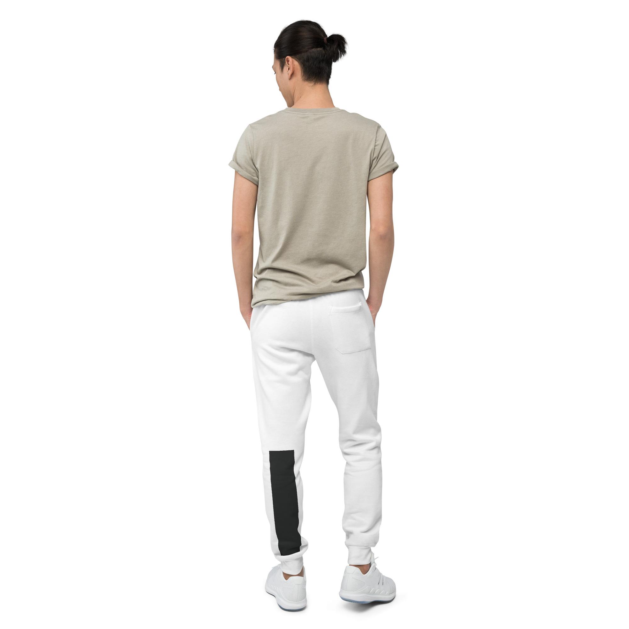unisex fleece sweatpants white back 691d049d47a00 jpg