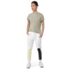 The Bauhaus Series (Cream and Chocolate) Fleece Sweatpants cream, chocolate and white front art concierge clothing jpg