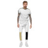 The Bauhaus Series (Khaki and Black) Fleece Sweatpants khaki, black and white front art concierge clothing jpg