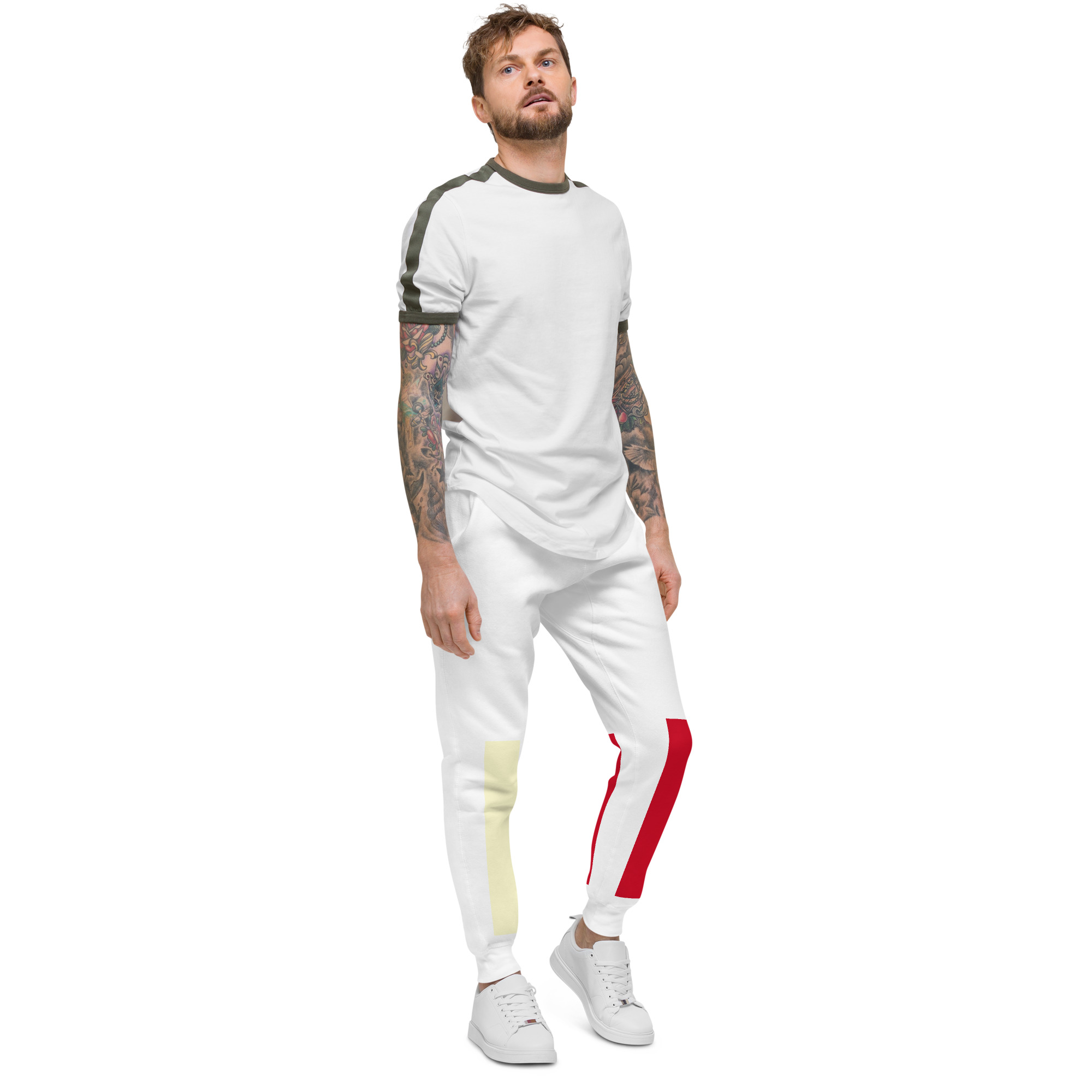 unisex fleece sweatpants white right front 691d0bed2387c jpg