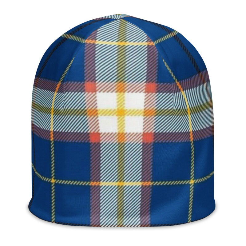 The Tartan Series (Gasperie) Beanie blue front art concierge clothing jpg The Tartan Series (Gasperie) Beanie blue front art concierge clothing jpg