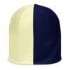 The Bauhaus Series (Cream and Navy Blue) Beanie cream and navy blue front art concierge clothing jpg
