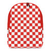 The Nautical Series (Bluenose IV) Red Minimalist Backpack red and white front art concierge clothing jpg