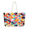 The Art Series (Circles) Weekender Bag multi-colored 24x13 front art concierge clothing jpg