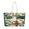 The Art Series (Green Eyes) Weekender Bag green and orange 24x13 front art concierge clothing jpg The Art Series (Green Eyes) Weekender Bag green and orange 24x13 front art concierge clothing jpg