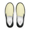 The Bauhaus Series (Cream and Chocolate) Women’s Slip-on Canvas Shoes cream, chocolate and black front art concierge clothing jpg
