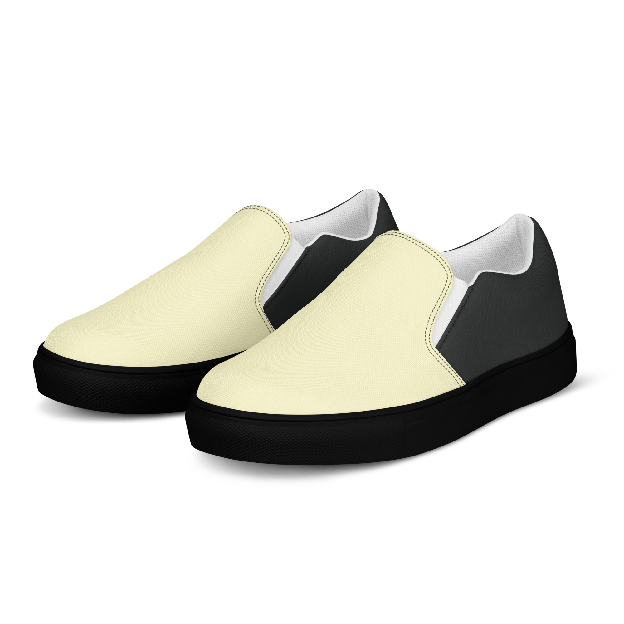 womens slip on canvas shoes black left front 693df7008c404 jpg