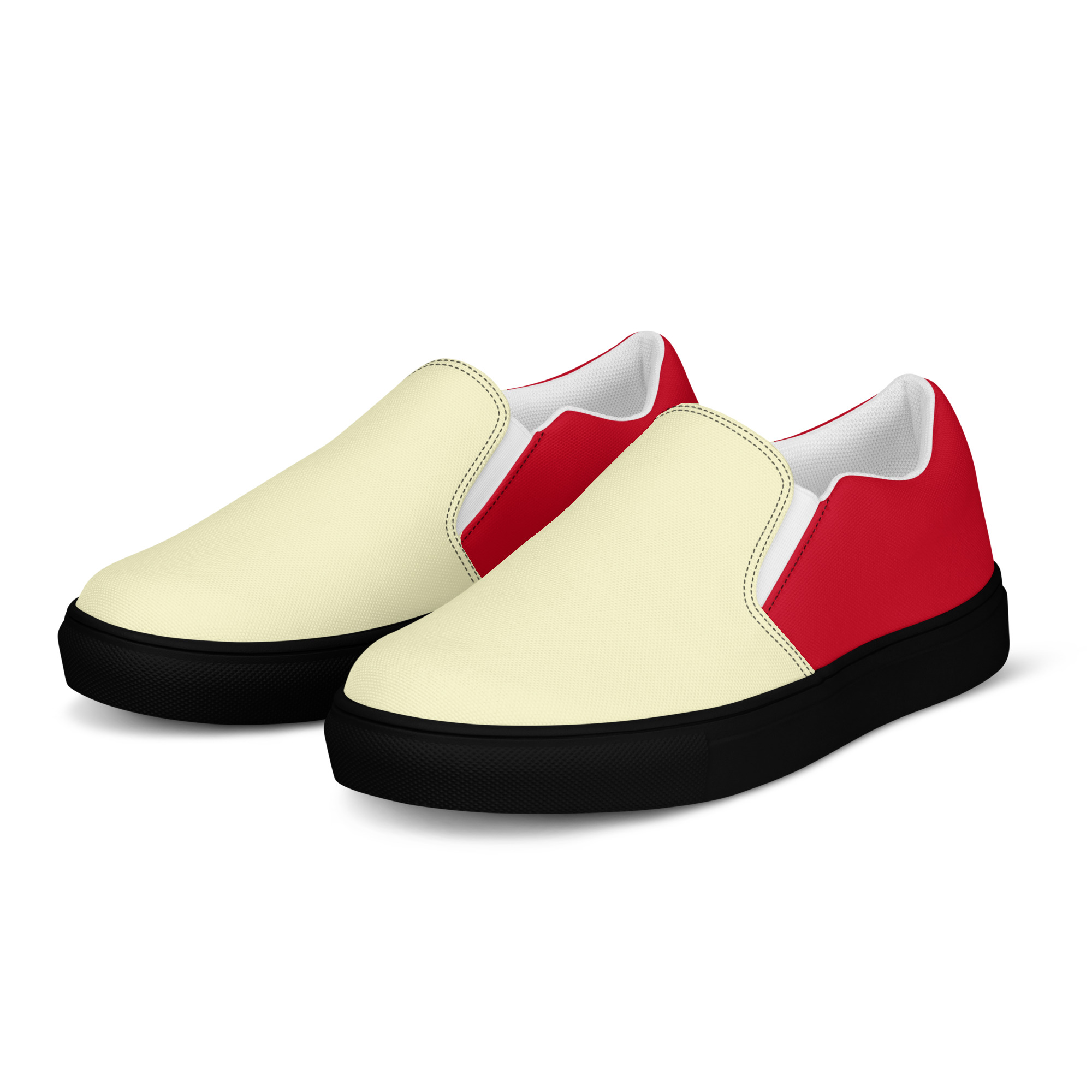 womens slip on canvas shoes black left front 693dfe70118b3 jpg