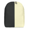 The Bauhaus Series (Cream and Chocolate) Minimalist Backpack Cream and Chocolate front art concierge clothing jpg