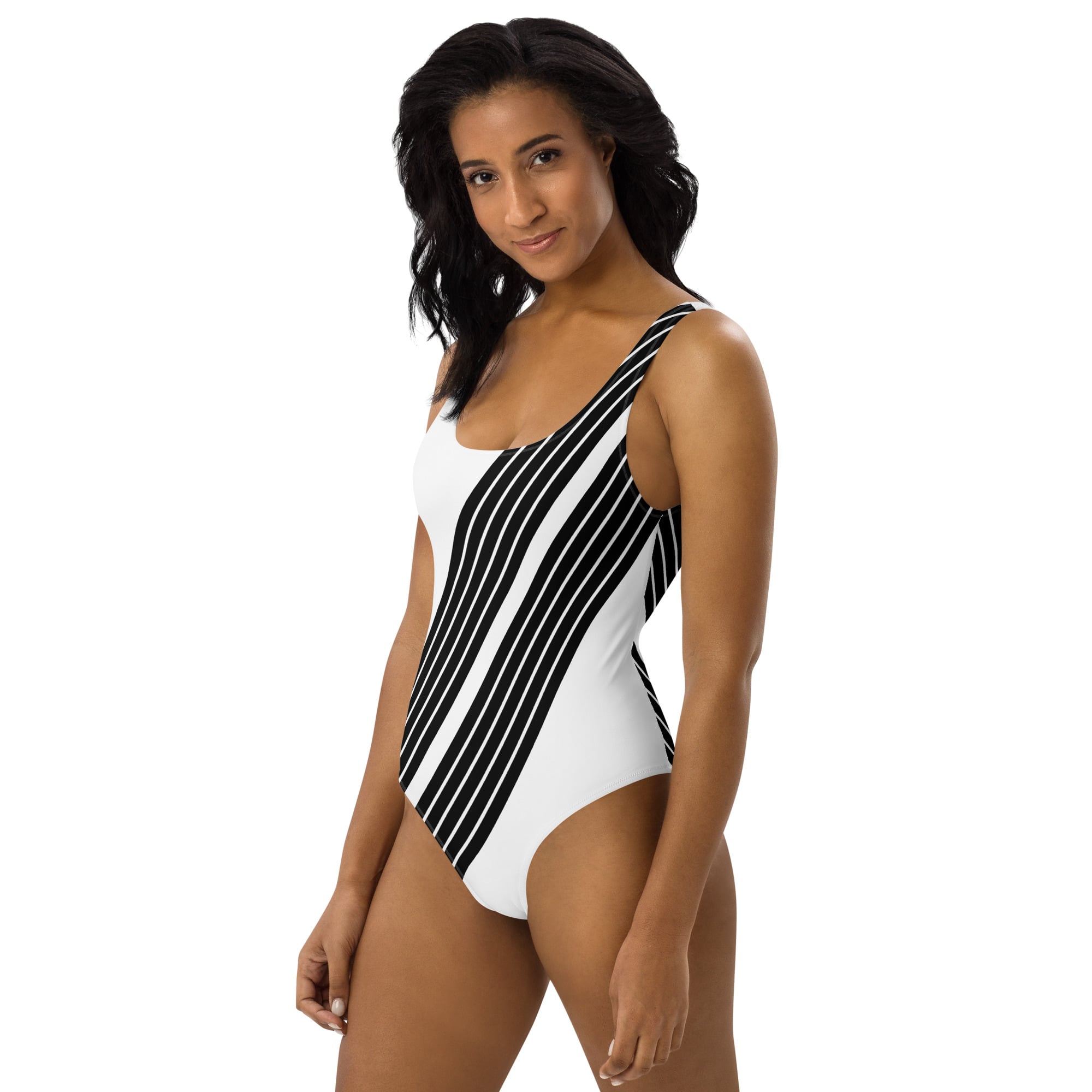 all over print one piece swimsuit white left 69911d5651791 jpg