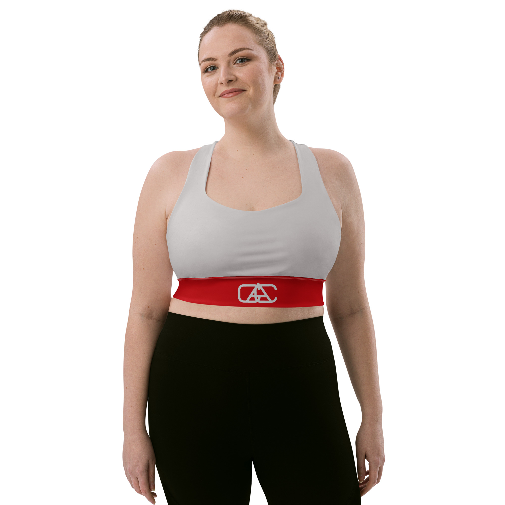 all over print recycled longline sports bra white front 6986d59b708f8 jpg