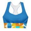The Bauhaus Series (Circles) womens longline bra blue yellow white front art concierge clothing jpg The Bauhaus Series (Circles) womens longline bra blue yellow white front art concierge clothing jpg