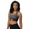 all over print recycled longline sports bra white left front 6986d3d33c8db jpg