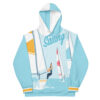 The Nautical Series (Sail Boat) blue red white front art concierge clothing jpg