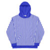 The Stripes Series (Blue Lines) Hoodie blue white front art concierge clothing jpg