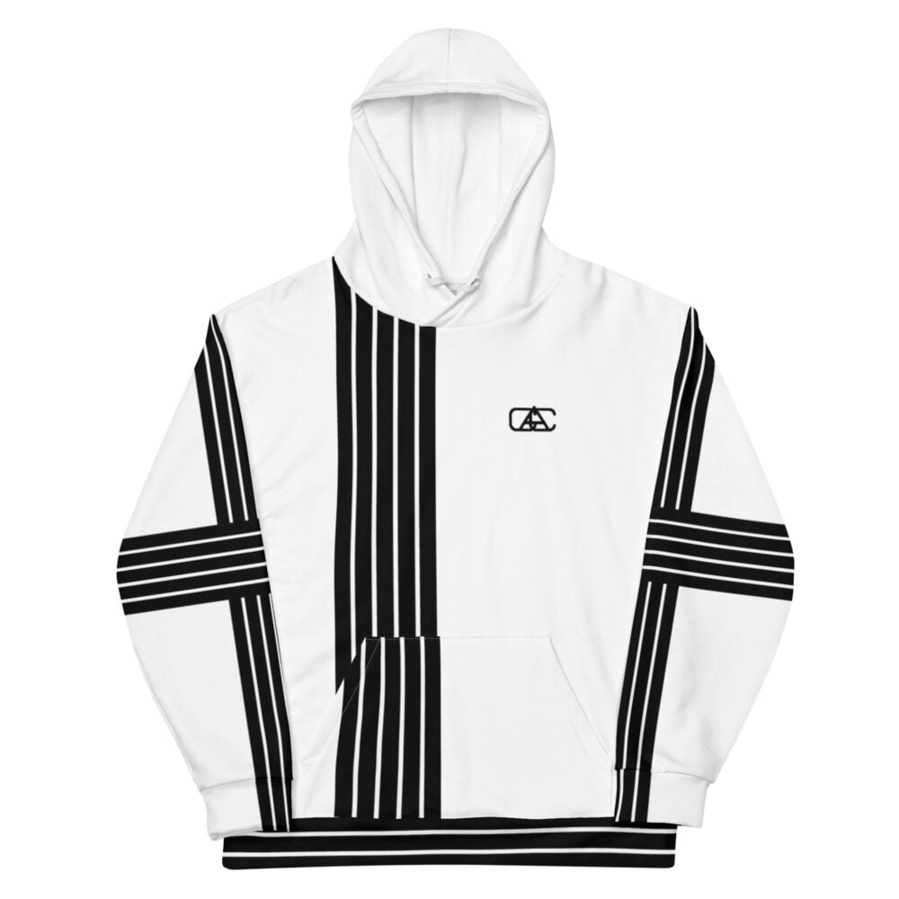 The Stripes Series (Black) black white front art concierge clothing jpg