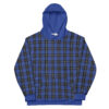 The Tartan Series (House of Wales) Hoodie blue tartan front art concierge clothing jpg