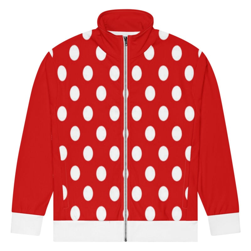 The Bauhaus Series (Red Pocka Dots) Track Jacket red white front art concierge clothing jpg The Bauhaus Series (Red Pocka Dots) Track Jacket red white front art concierge clothing jpg