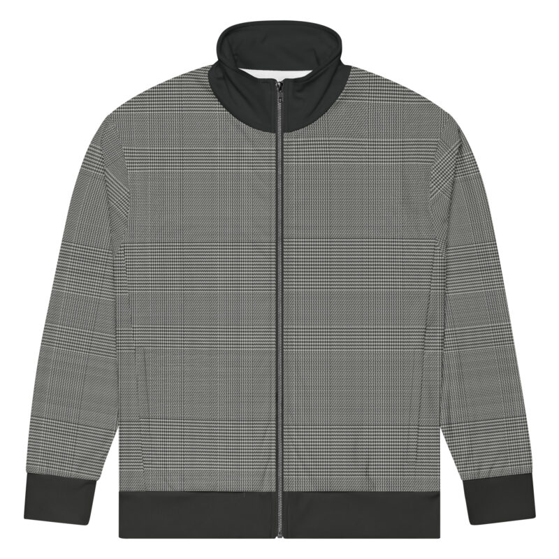 The Tartan Series (Glenn Plaid) Track Jacket grey plaid front art concierge clothing jpg The Tartan Series (Glenn Plaid) Track Jacket grey plaid front art concierge clothing jpg