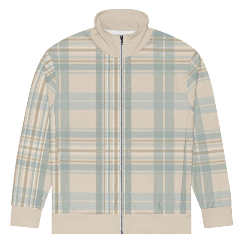 The Tartan Series (Austin Light Blue) Track Jacket light blue tan front art concierge clothing jpg The Tartan Series (Austin Light Blue) Track Jacket light blue tan front art concierge clothing jpg