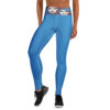 The Art Series (60's Faces) Yoga Leggings blue white front art concierge clothing jpg