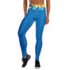 The Bauhaus Series (Circles) Yoga Leggings blue yellow white front art concierge clothing jpg