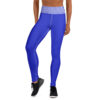 The Stripes Series (Blue Lines) Yoga Leggings blue white front art concierge clothing jpg