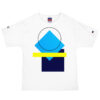 The Bauhaus Series (Navy, Yellow and Light Blue) Champion T-Shirt light blue yellow navy white front art concierge clothing jpg The Bauhaus Series (Navy, Yellow and Light Blue) Champion T-Shirt light blue yellow navy white front art concierge clothing jpg