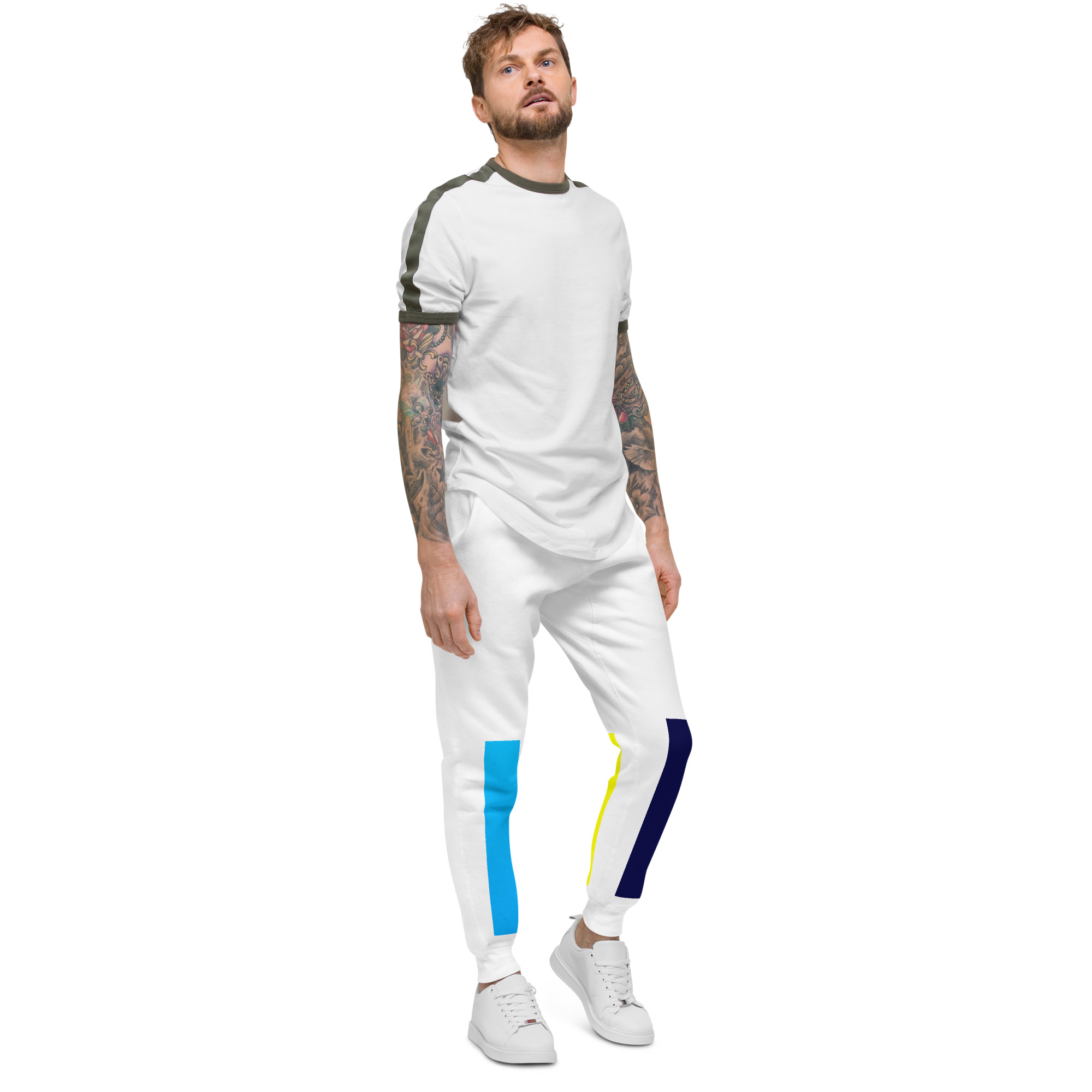 unisex fleece sweatpants white right front 69978108312c4 jpg