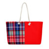 The Tartan Series (Macpherson) Weekender Bag black red blue front art concierge clothing JPG The Tartan Series (Macpherson) Weekender Bag black red blue front art concierge clothing JPG