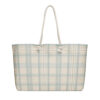 The Tartan Series (Austin Light Blue) Weekender Bag light blue tan 24x13 front art concierge clothing jpg The Tartan Series (Austin Light Blue) Weekender Bag light blue tan 24x13 front art concierge clothing jpg