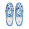 The Cartoon Series (Blue Marble) Women’s Lace-up Deck Shoes blue white front art concierge clothing jpg