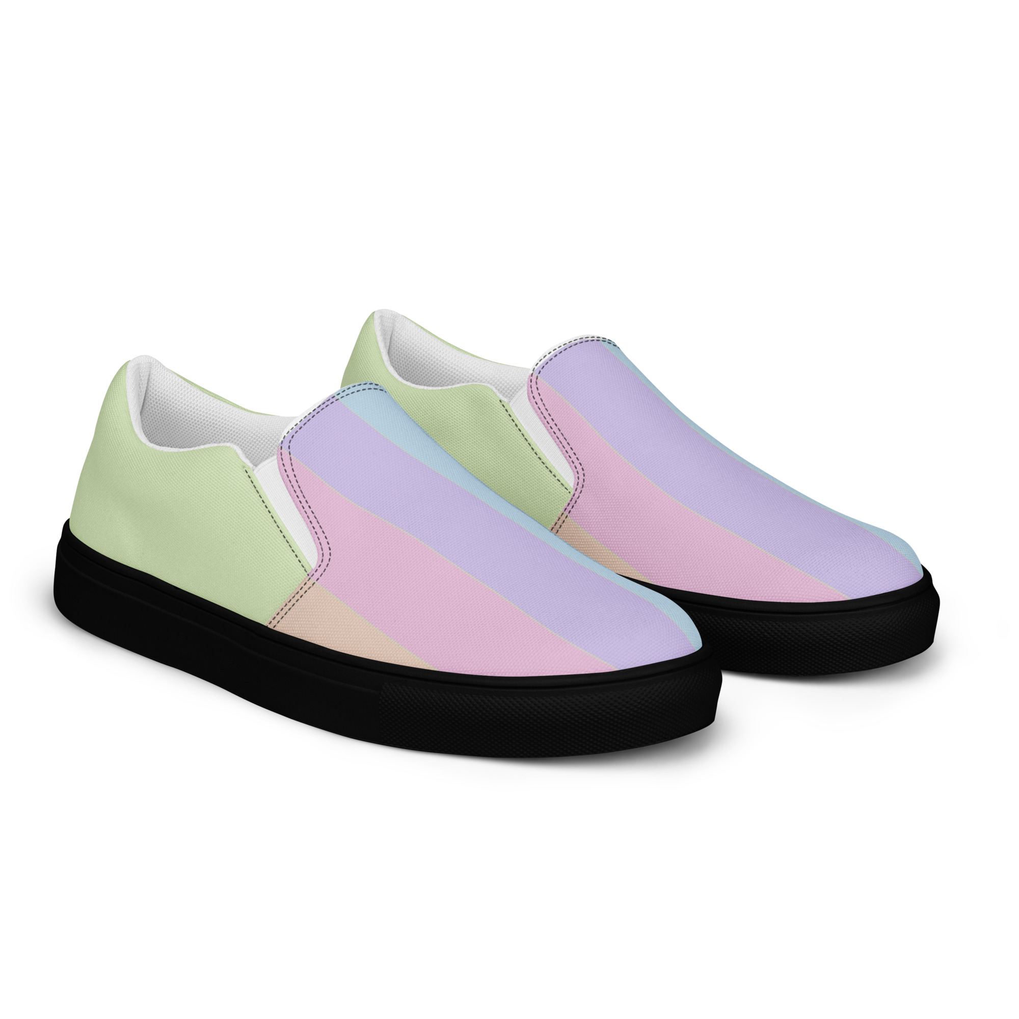 womens slip on canvas shoes black right front 698e590794bca jpg