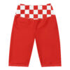 The Nautical Series (Bluenose IV) Red Biker Shorts red white front art concierge clothing jpg