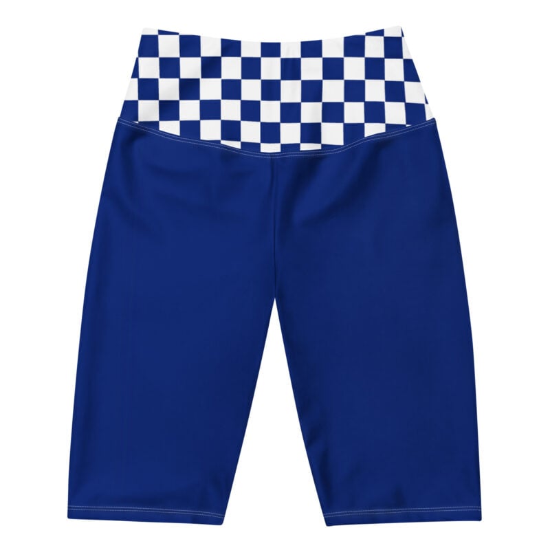 The Nautical Series (Bluenose IV) Blue Biker Shorts blue white front art concierge clothing jpg