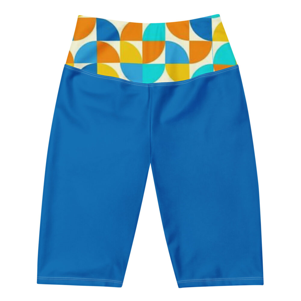 The Bauhaus Series (Circles) Biker Shorts blue yellow red front art concierge clothing jpg