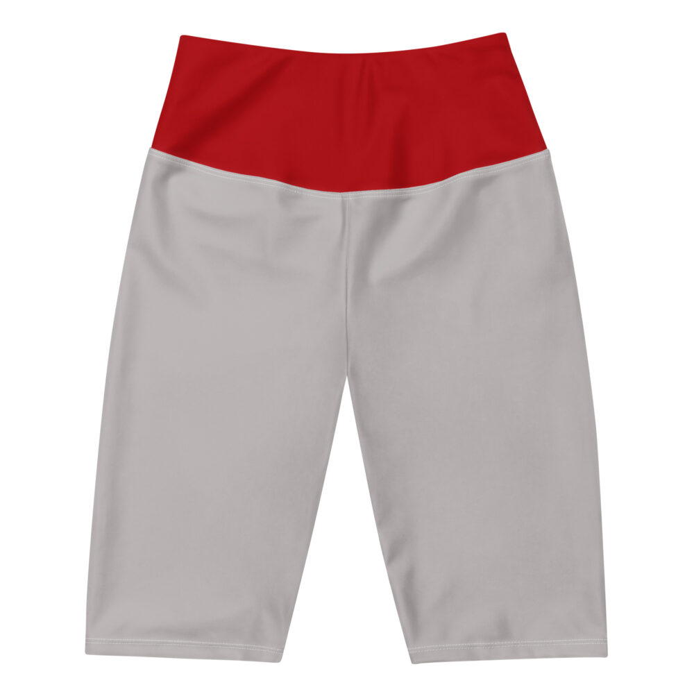 The Bauhaus Series (Silver and Crimson) Biker Shorts silver crimson front art concierge clothing jpg