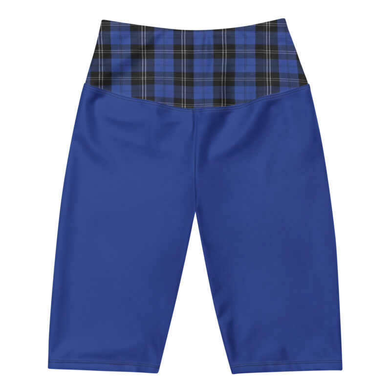 The Tartan Series (House of Wales) Biker Shorts blue front art concierge clothing jpg The Tartan Series (House of Wales) Biker Shorts blue front art concierge clothing jpg