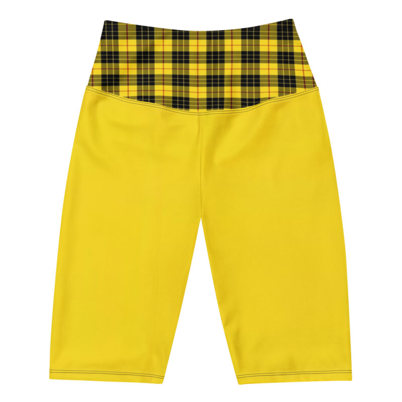 The Tartan Series (MaCleod) Biker Shorts black yellow front art concierge clothing jpg The Tartan Series (MaCleod) Biker Shorts black yellow front art concierge clothing jpg