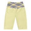The Tartan Series (Light Mustard) Biker Shorts black mustard yellow white front art concierge clothing jpg