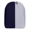 The Pinstripes Series (Bauhaus Circle) Minimalist Backpack navy blue light blue front art concierge clothing jpg
