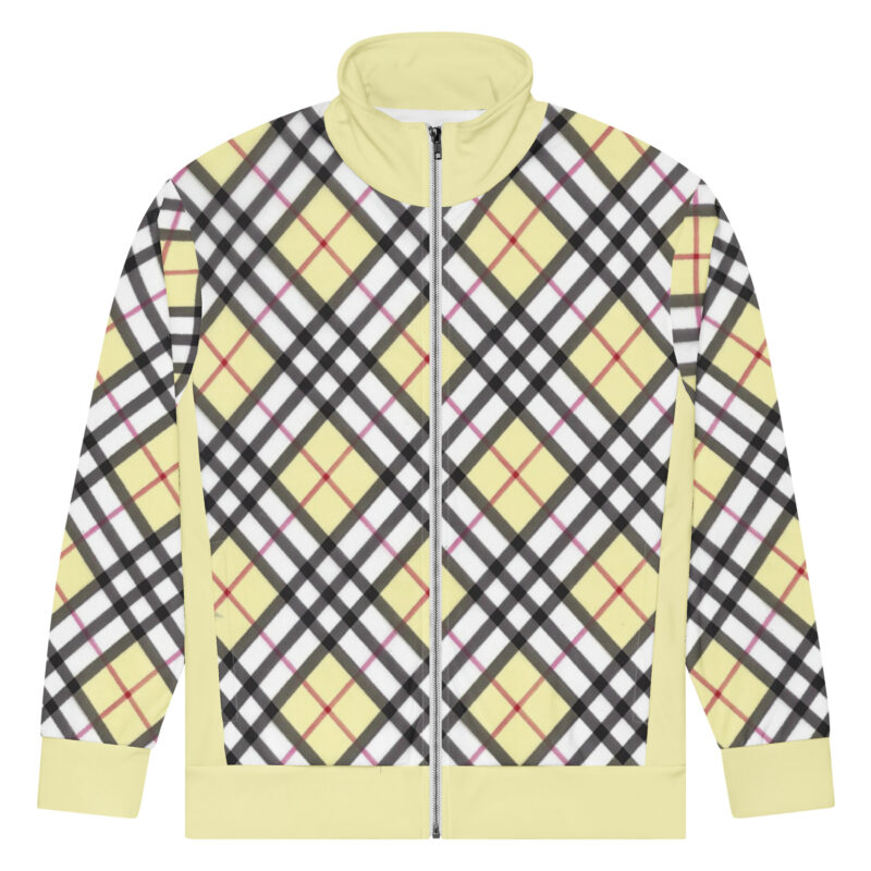 The Tartan Series (Light Mustard) Track Jacket black mustard yellow front art concierge clothing jpg The Tartan Series (Light Mustard) Track Jacket black mustard yellow front art concierge clothing jpg