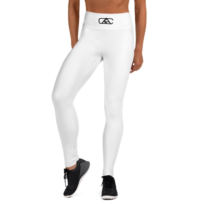 A Plain Set of Yoga Leggings white front art concierge clothing jpg